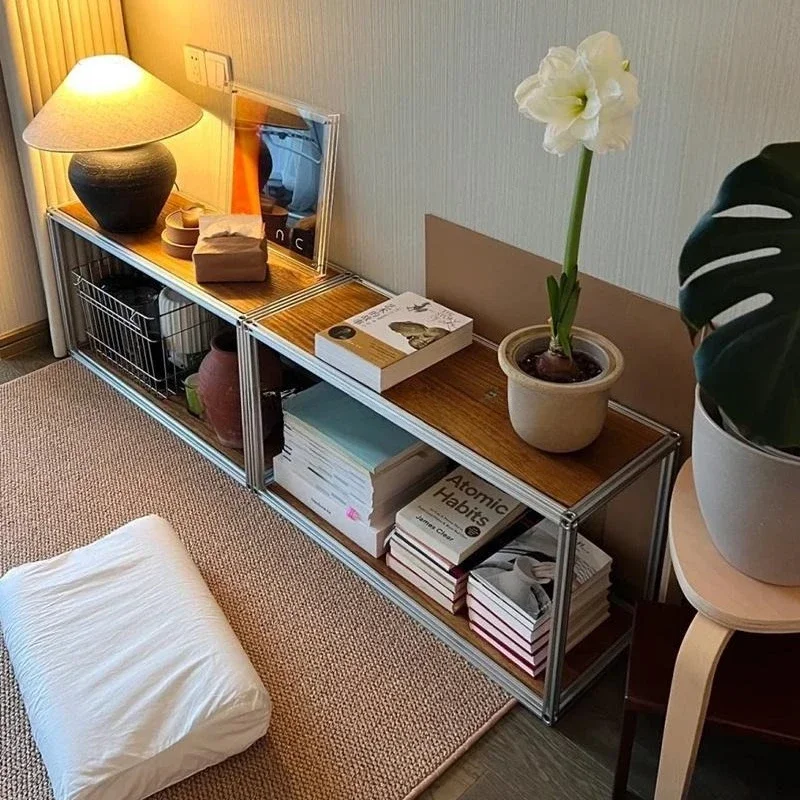 Open wall bookshelf, simple ocean board storage shelf, multi-functional decorative display rack