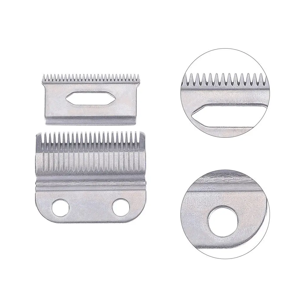 

2 комплекта сменных лезвий для машинки для стрижки волос из высококачественной углеродистой стали, гладкие и быстрые лезвия для стрижки волос и триммера для бороды