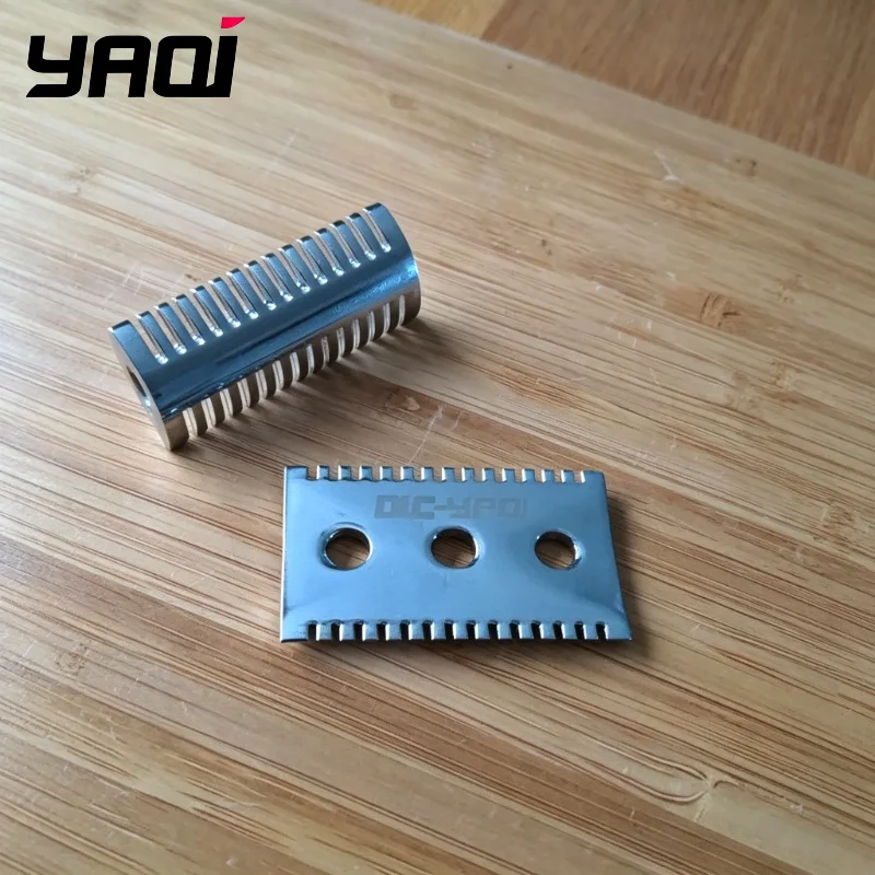 2026 Hot Sale！YAQI Chrome Mellon Mens Safety Razor Head for Shaving Razor