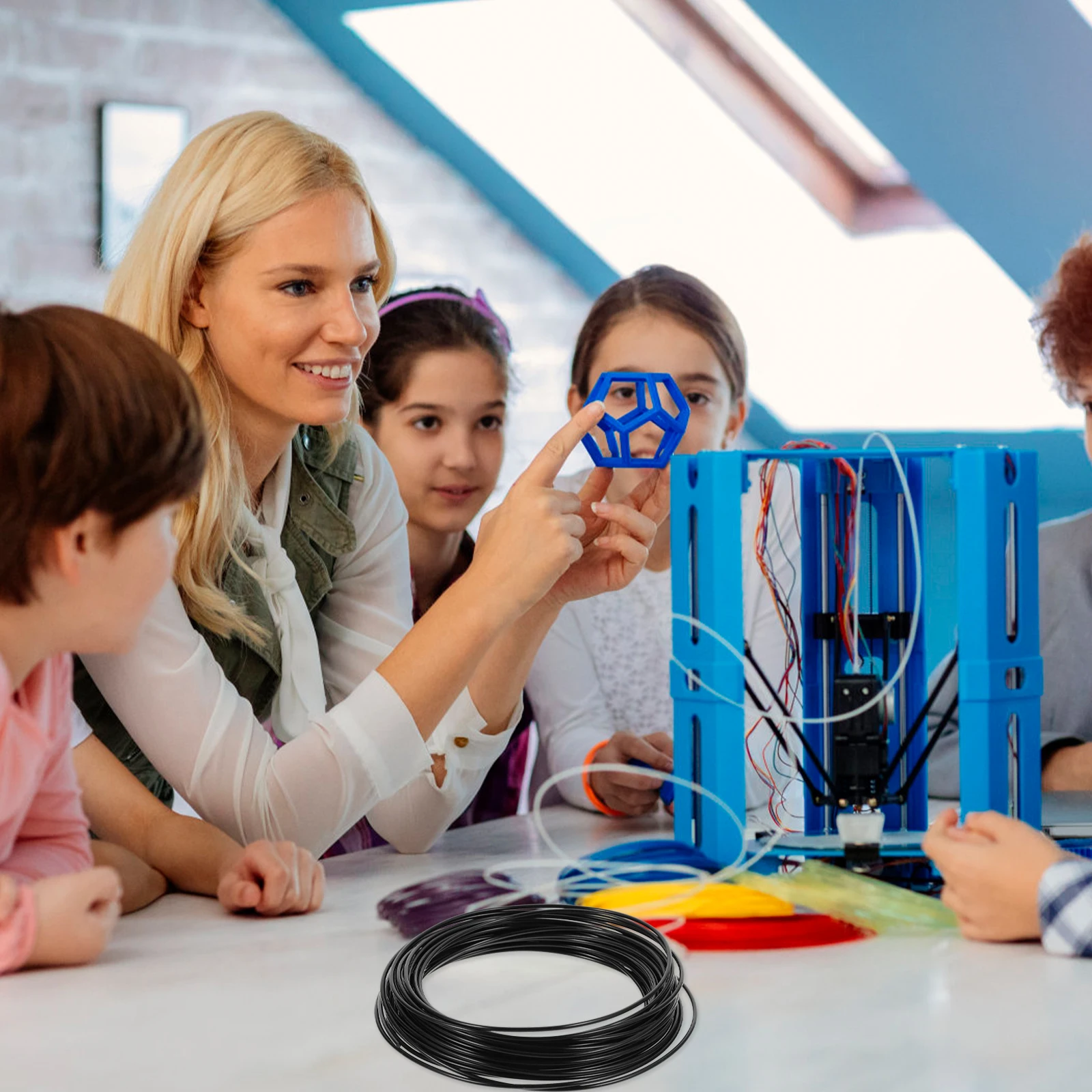 

10M 1.75Mm Abs Filament For Printer Black Vacuum Sealed 0.02Mm Precision 3D Printing Materials Printer Filament 3D Printing