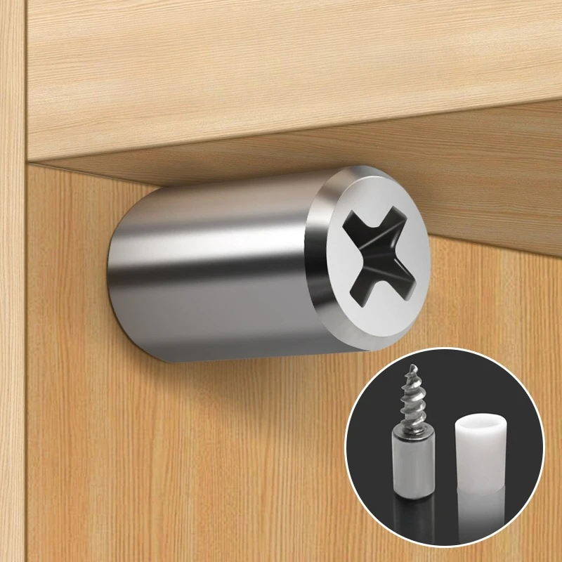 with Rubber Sleeve Laminate Cross Self-tapping Screw Support Homemade Wardrobe Cabinet Glass Hard Nonslip Partition Nail