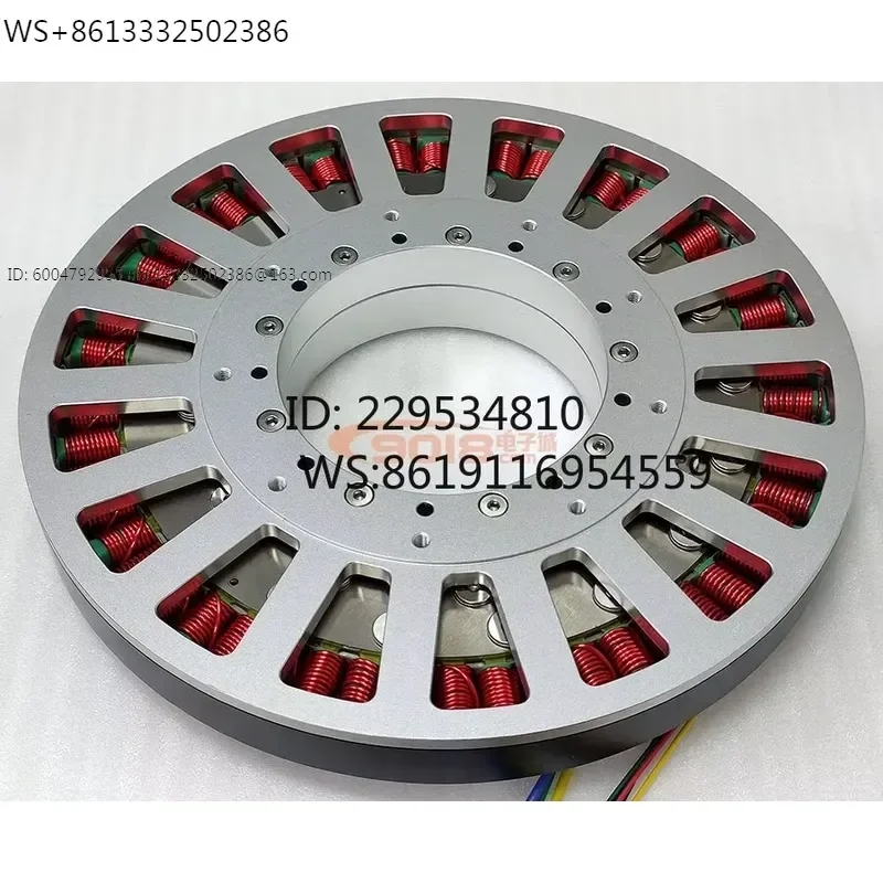 Large hollow torque mo-tor 10Nm Haoji 20310 perm-anent mag-net D-C brushless mot-or, hollow shaft ultra-thin low sp-eed