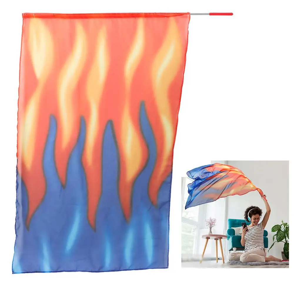 

Телескопические палки для танца живота, аксессуары, реквизит, складные шесты, красочные платки, флаги, разноцветные, легкие