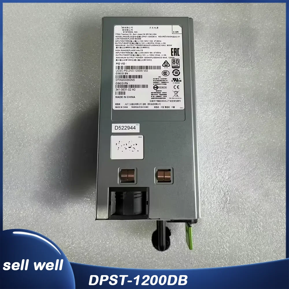 

Server power supply UCSC-PSU2V2-1200W V02 341-0631-02 DPST-1200DB