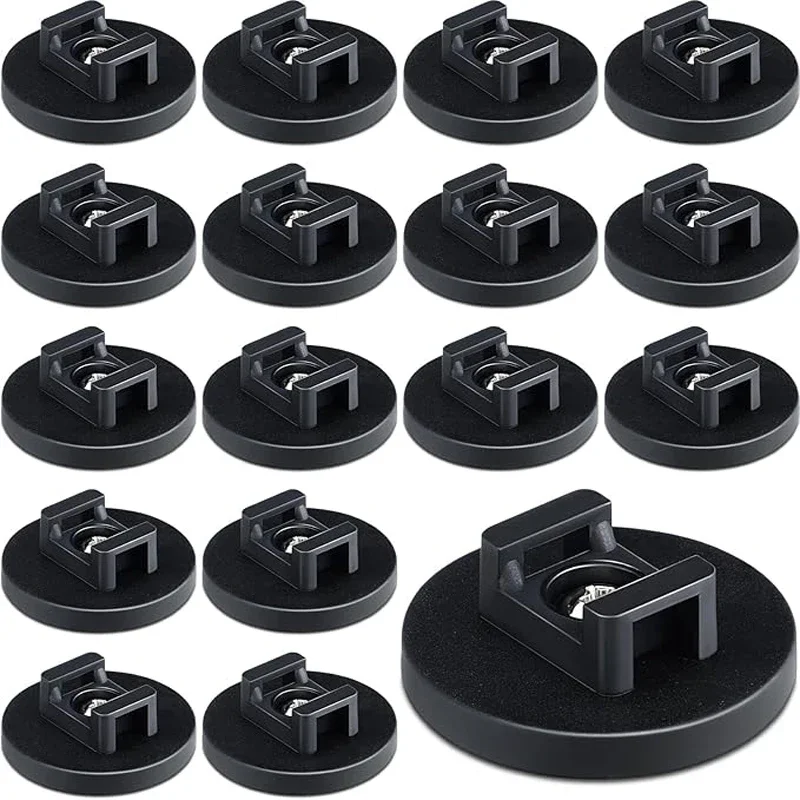 Magnetic Cable Zip Tie Mount Kit Charging Cord Organizer Multifunctional Holder with Ties for Wall Work Organization
