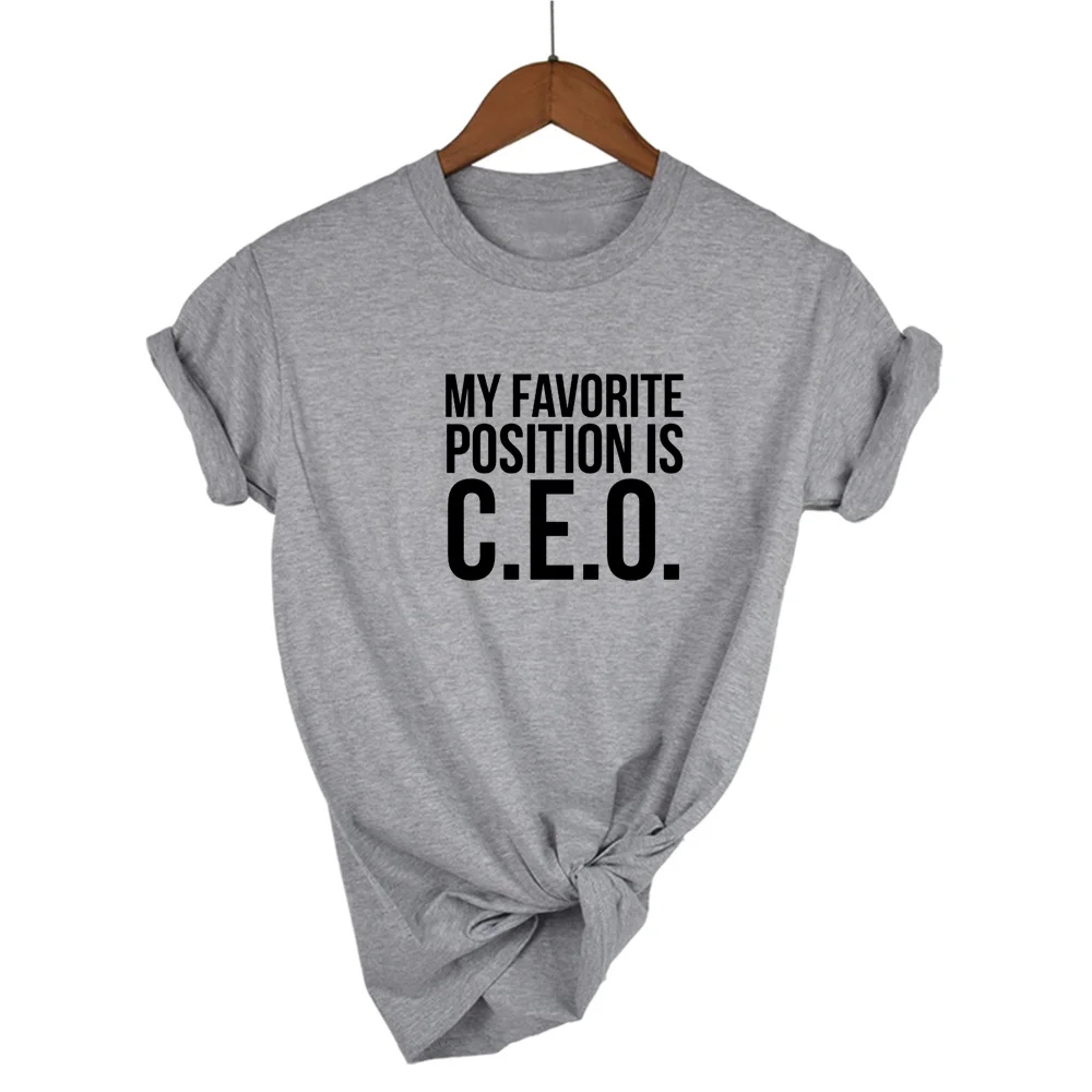 

Футболка «Моя любимая положение генерального директора», забавная подарочная футболка для девочек, модные женские и мужские топы унисекс, повседневные футболки с короткими рукавами с принтом