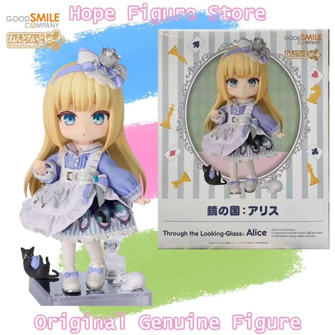 Em Estoque: Boneco Nendoroid Original Good Smile - Alice no País das Maravilhas (Through the Looking Glass) - Figura de Ação de Anime