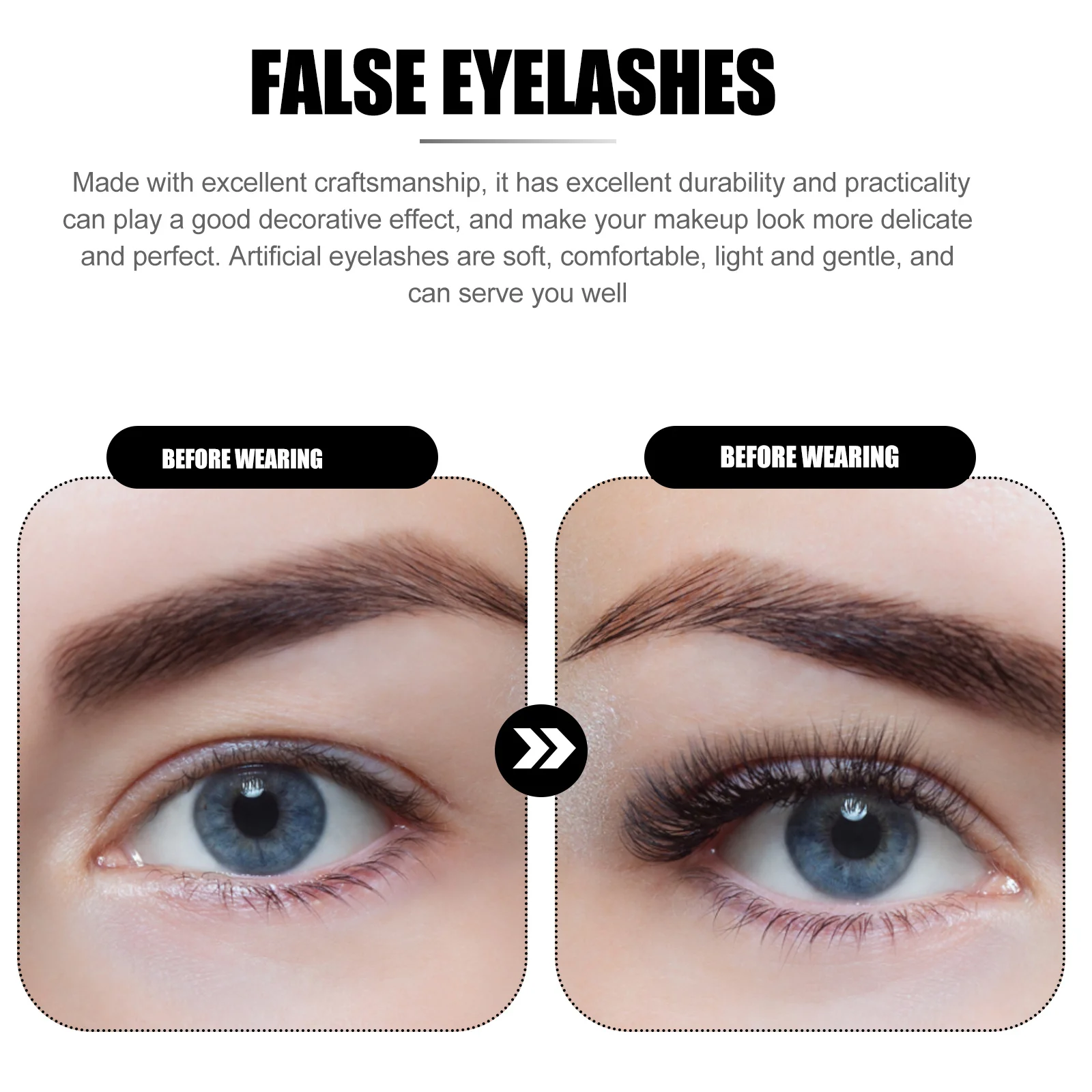 ขนตาปลอมแบบธรรมชาติ ขนตาปลอมแบบหนาแน่น สำหรับผู้หญิง ใช้สำหรับแต่งหน้า แสดงบนเวที อุปกรณ์ต่อขนตาปลอม