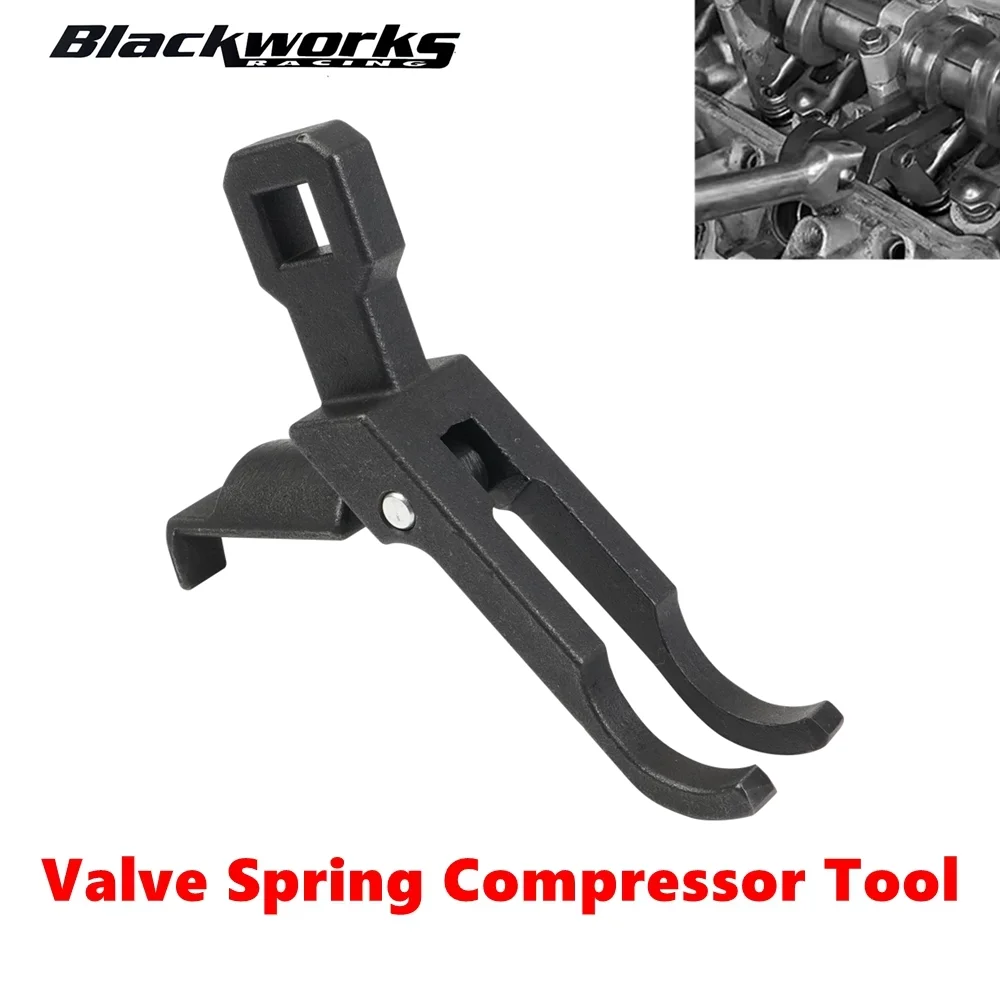 2-Valve Spring Disassembly Tool Compatible with Ford Lincoln Mercury 4.6L, 5.4L 2V 4V, and 6.8L 2V engines Black