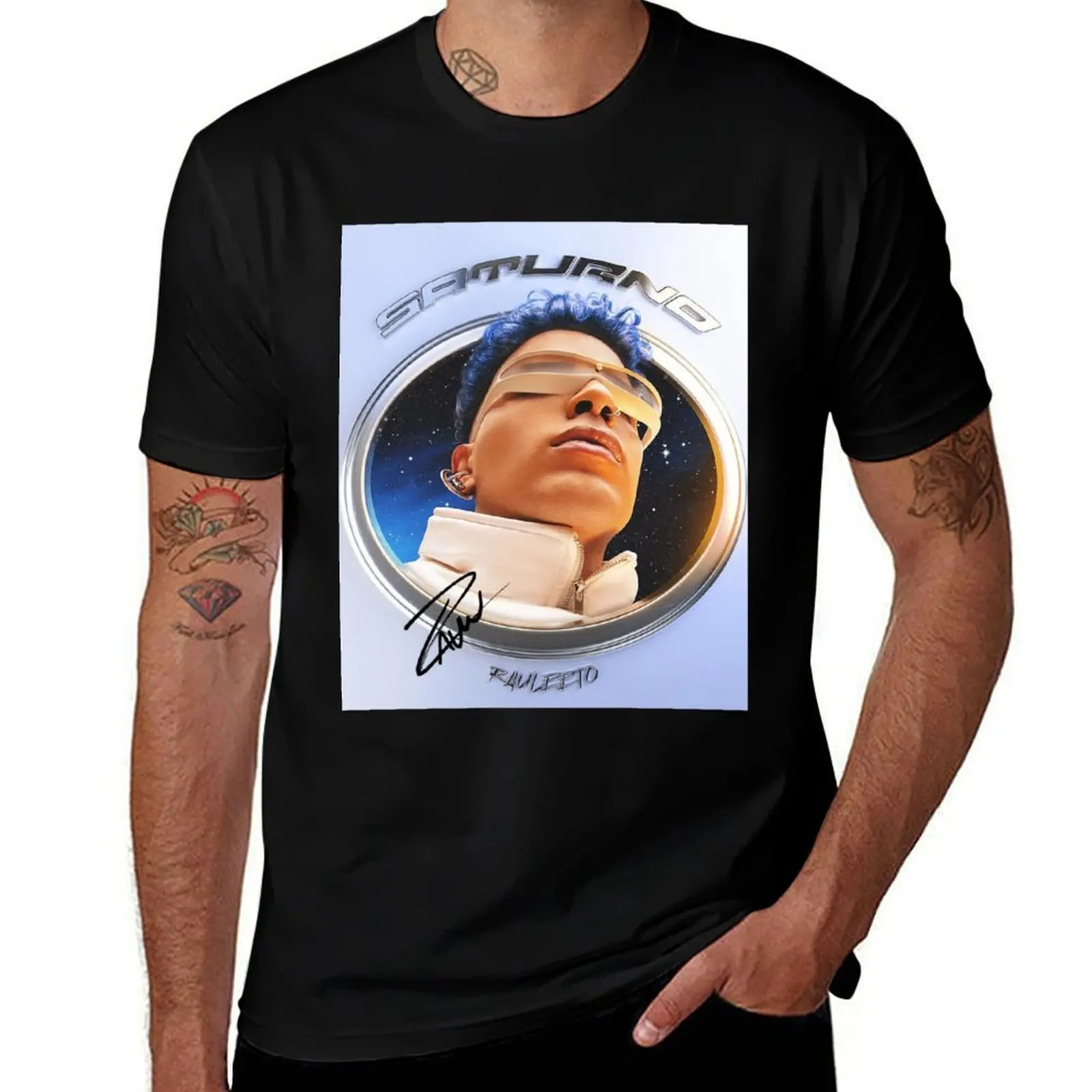 Alejandro Saturno 2023 with Signature T-Shirt man t shirt graphic T-Shirt