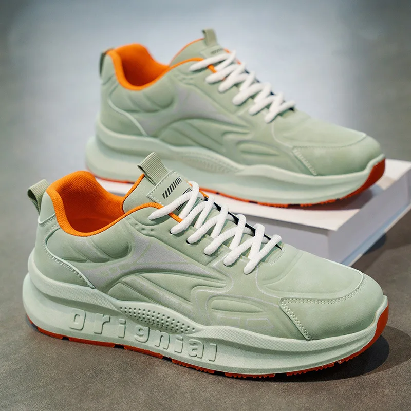 Fashionable Spring Waterproof Sports Shoes Men's New Casual Shoes Outdoor Anti Slip Shock-absorbing Platform Sneakers Men's