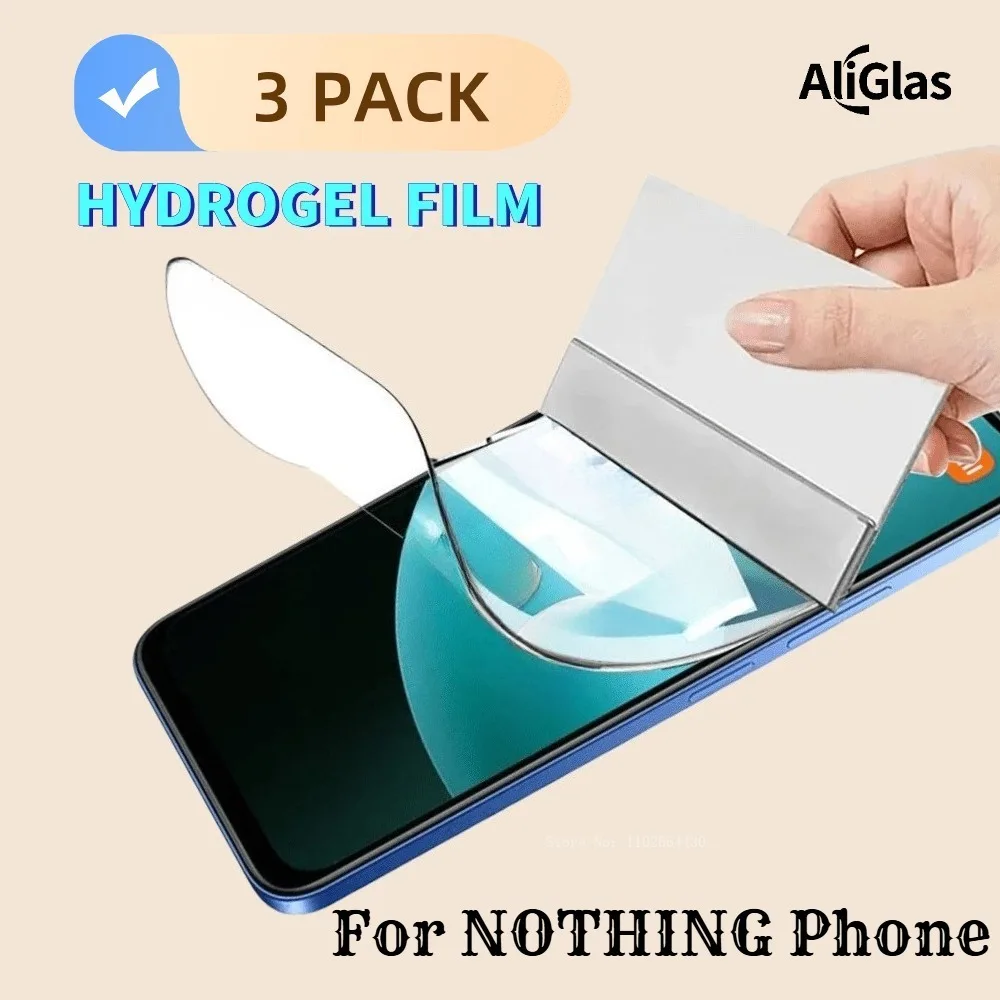3 шт. передняя гидрогелевая пленка высокой четкости для телефона Nothing 2 3 серии, не защитное стекло для Nothing Phone 3 a Pro 2 3 a Plus