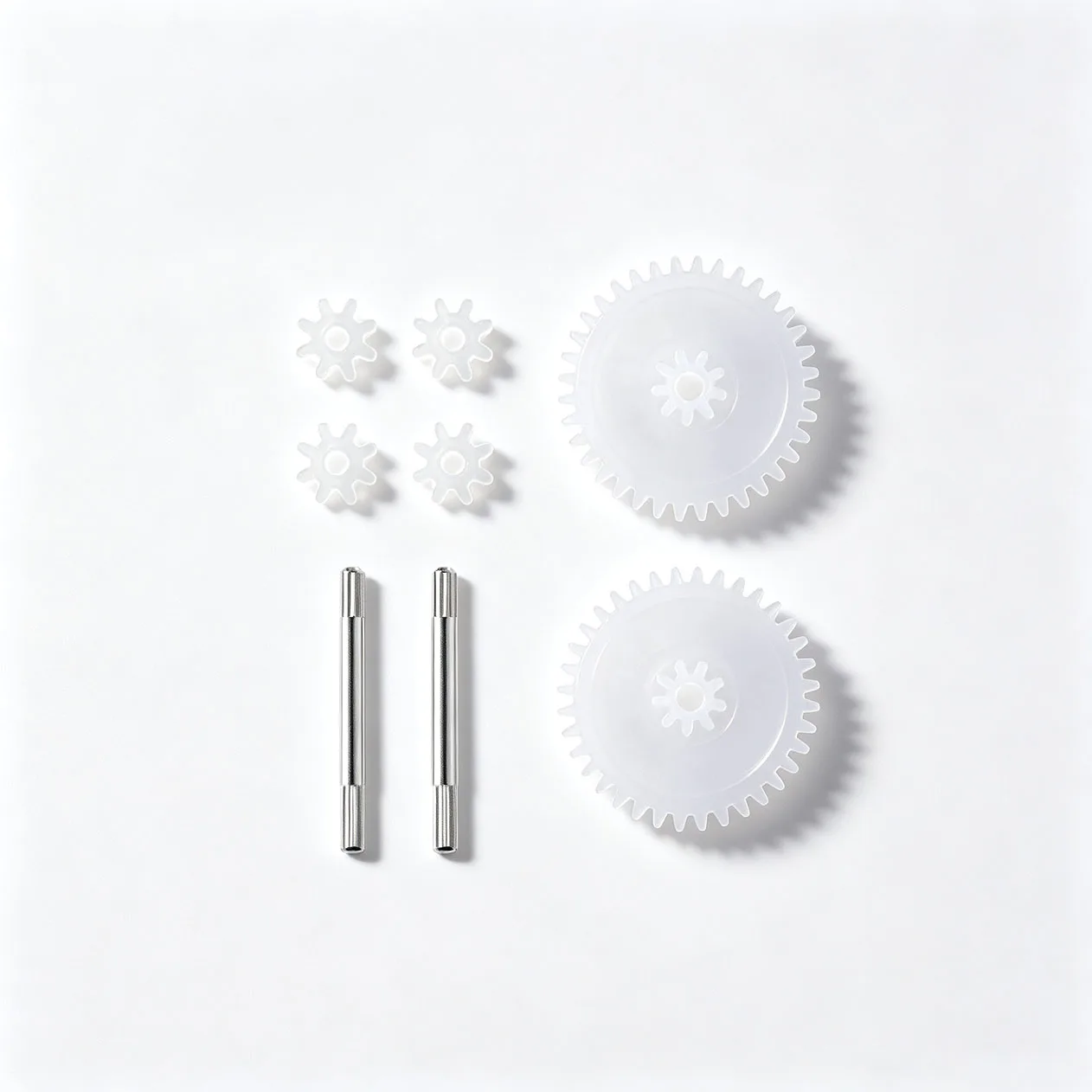 48 Single-Axis Plastic Reduction Gear Kit for DIY Robot Toy Educational Building Set Compatible with Popular Building Blocks