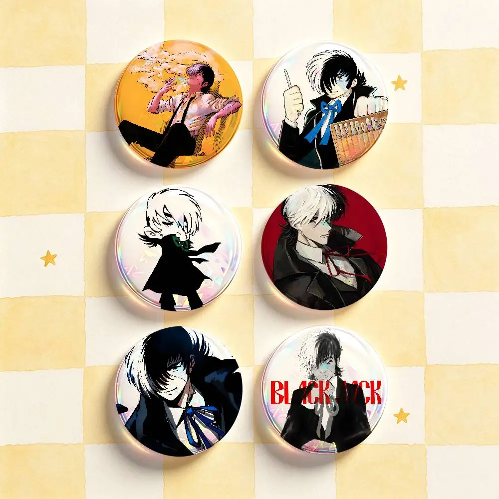 B-BLACK JACK Badges 25 32 44 58 75 mm Round Customizable Wholesale Fan goods Self-made fan freebies