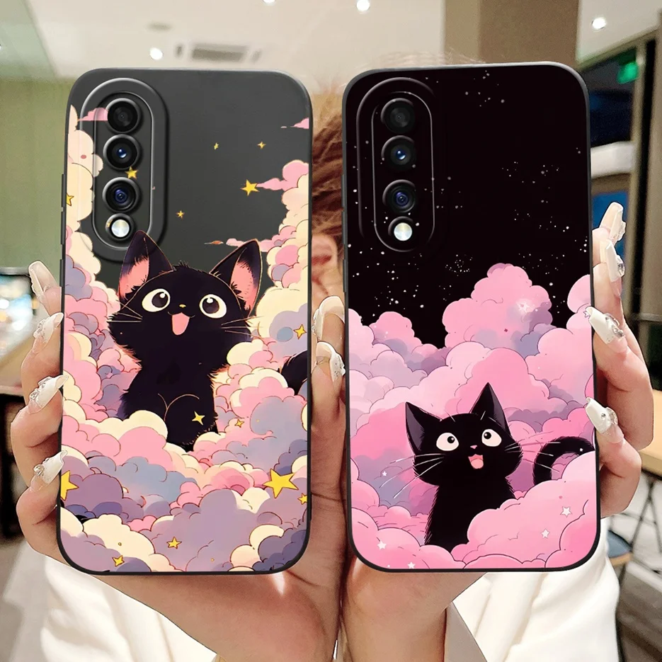 Pour Honor 70 5G étui FNE-AN00 luxe bonbons peint couverture souple Coque de téléphone pour Honor 70 Pro Plus Honor70 Pro + Coque arrière