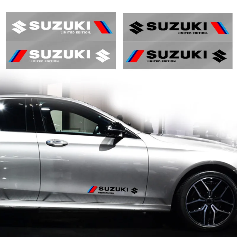

2 шт., 3D наклейка на боковую дверь автомобиля, значок, наклейка, украшение для Suzuki DZire IGNIS Alto Spacia Jimmy VITARA SX4 GW250