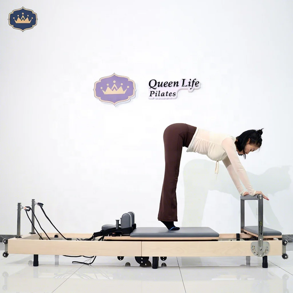 Professional Best Maple Wood Letto Pieghevole Eco-Friendly Sculptformer Foldable Pilates Reformers Machine for Girls