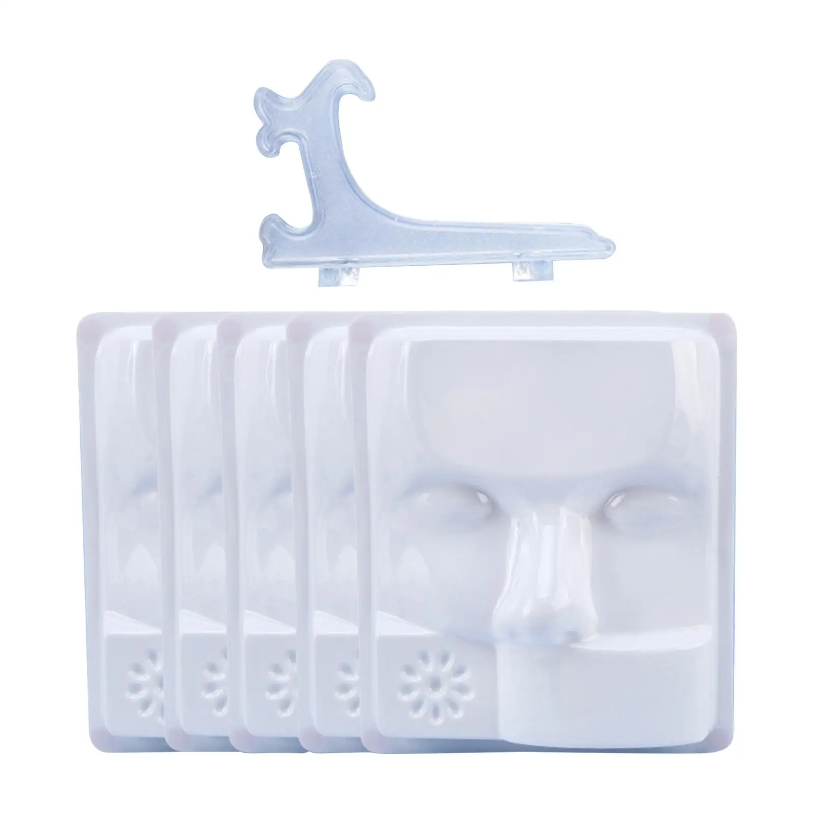 Lash Artist Practice Tray Kit for Eyelash Extension Training with Bracket Lightweight Plastic Pallet for Glue Pad and Individual