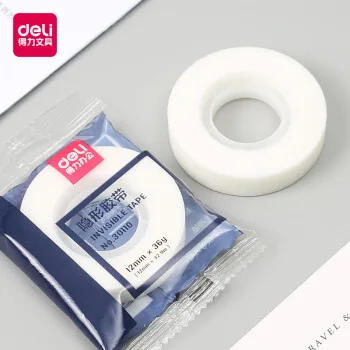 Deli 30110 12mm 32M Invisible Tape Correction Stationery School Supplies Stationary