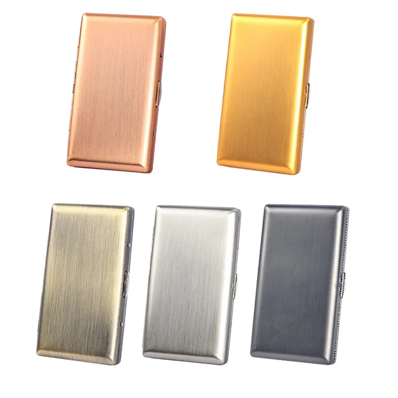 20 سجائر للرجال جيب علبة سجائر حامل صندوق تخزين التبغ ملحقات التدخين المعدنية #6