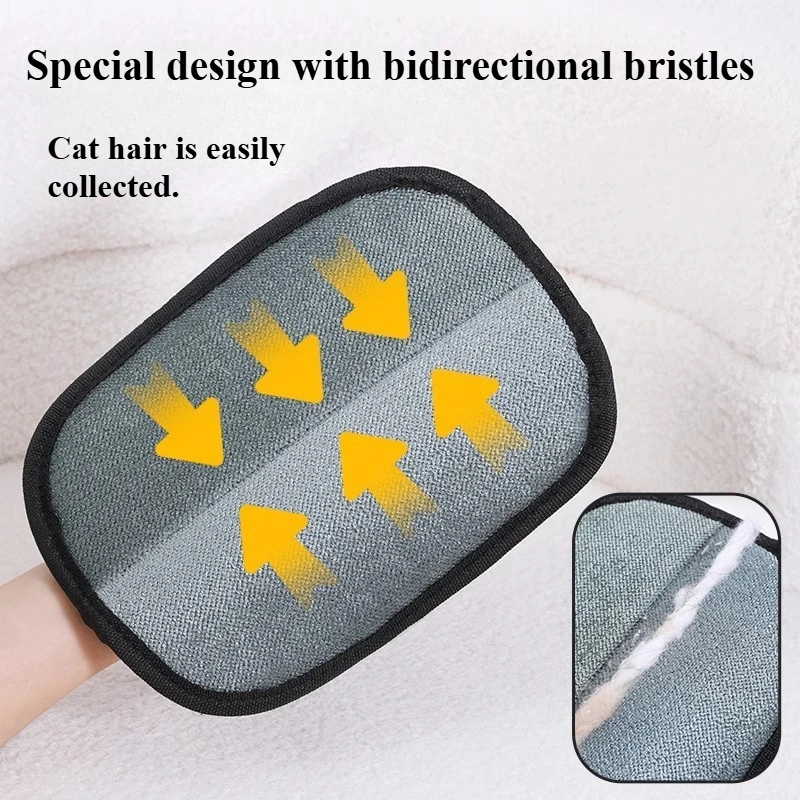 Cat Hair Remover Cleaning Tool - Pet Hair Absorption ，Household Lint Brush, Fur Remover for Dogs & Cats, Pet Grooming Glove