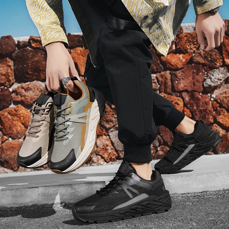 ​ Męskie buty retro sznurowane 2025 – Unikalna, masywna podeszwa z podwyższeniem, oddychające i wygodne, trwałe i antypoślizgowe, modne i uniwersalne.