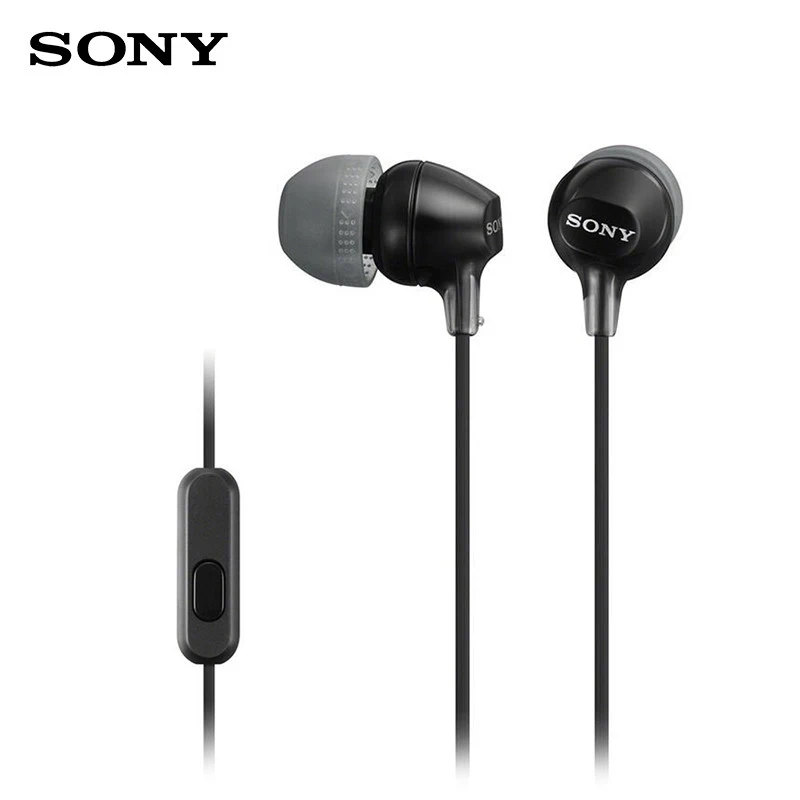 

Sony MDR-EX15AP wired in-ear microphone headset