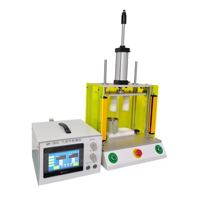 

Air tightness detector, water cup double station test case, non-destructive sealing