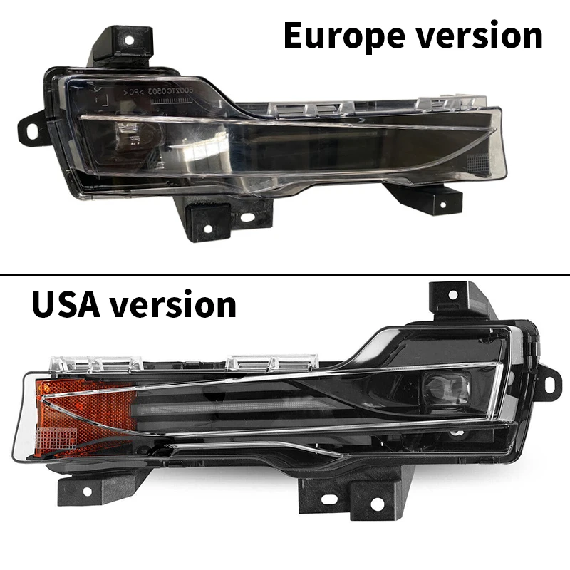 For Tesla Model3 Model Y 1077391 1077392 Car Front Fog Light Daytime Driving Running Light