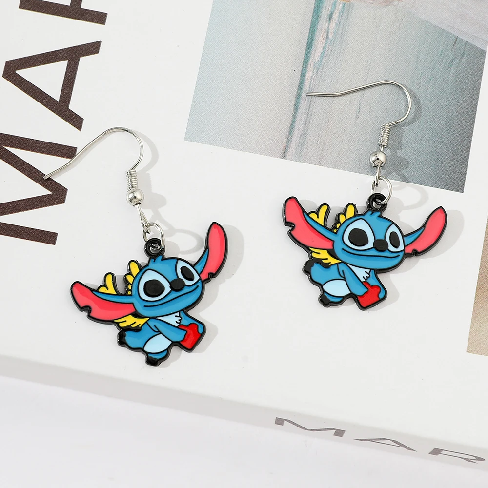 الإبداعية غرزة ملتوي الأقراط الكرتون الغريبة الحيوان تصميم بديل الأزياء والمجوهرات لطيف مضحك الأقراط هدية للفتيات