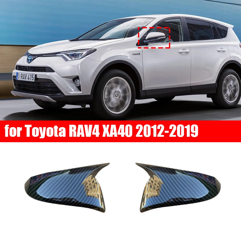 Car reverse Mirror Horn Styling rearview mirror housing suitable for Toyota RAV4 XA40 2012 2013 2015 2016 2018 2019