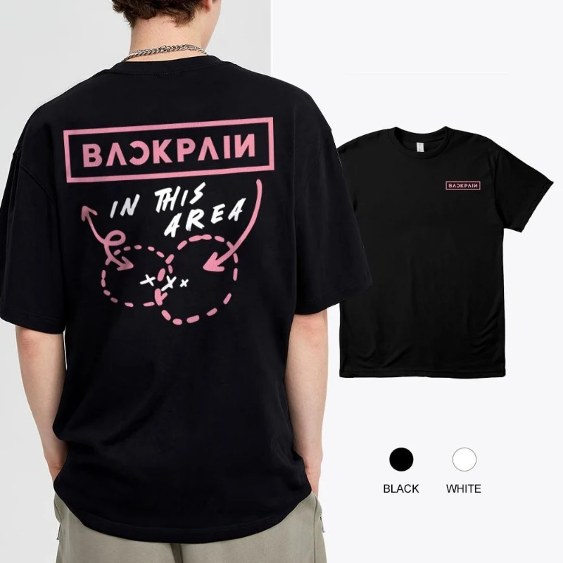 Cotton T Shirt Tee Summer American-style Y2K Print Printed Cotton Casual Men Women T-Shirt Back Pain In This Area T-Shirt Spoof