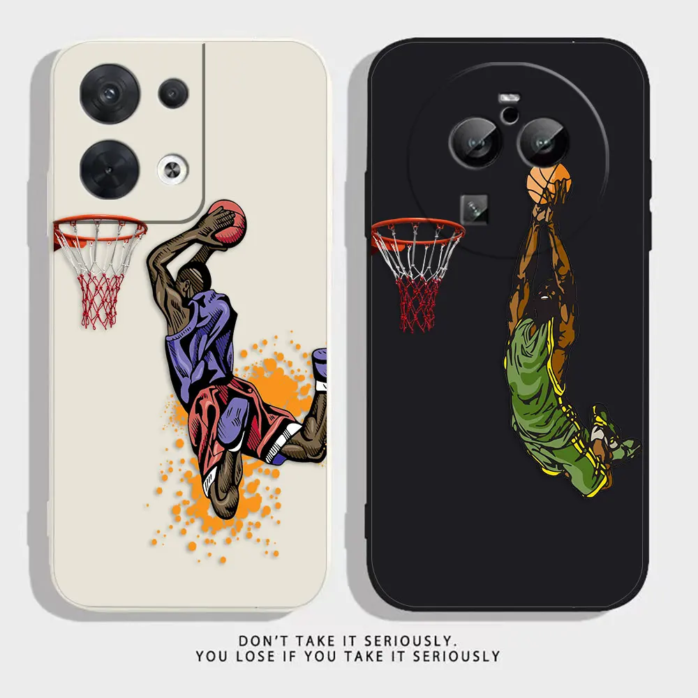 Leaps Dunks Baskets Phone Case For OPPO FIND X5 X3 X2 RENO ACE Z REALME C20 C21 C33 C35 C53 C55 X50 X 5G PRO Case Funda Shell