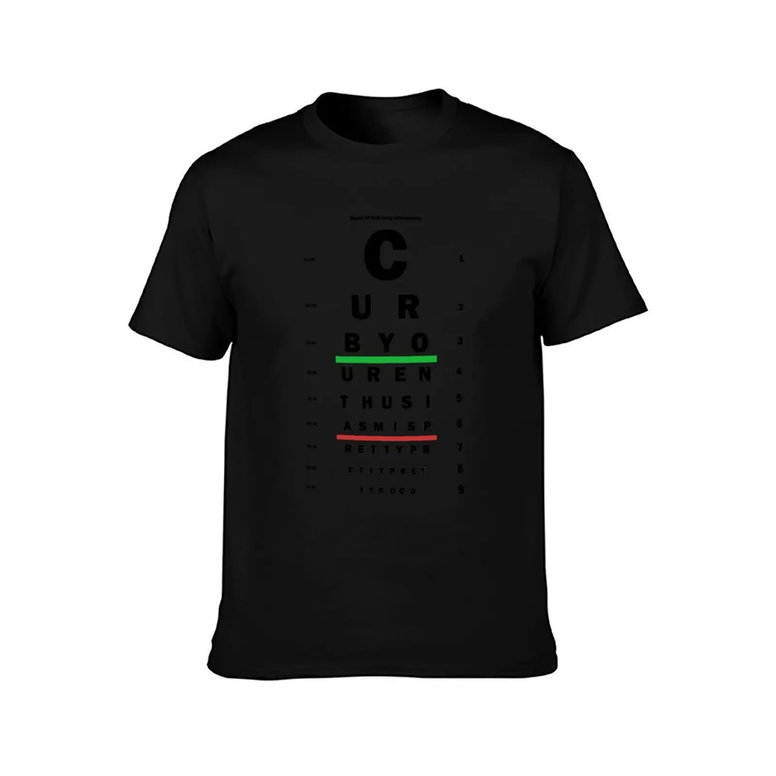 Curb Eye Test Shirt T-Shirt Summer Casual Cotton Tee Oversized Streetwear Tops Vintage Graphic Print Loose Fit Short Sleeve