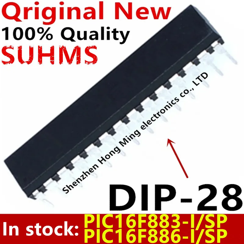 (10piece) 100% New PIC16F883-I/SP PIC16F886-I/SP PIC16F883  PIC16F886 DIP-28 Chipset