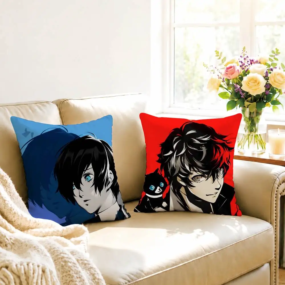 G-Game Persona Square Double-Sided printed Pillow Case Bedroom Bedside Pillow Sofa Cushion Cover Gift