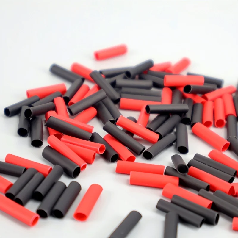 50 قطعة نموذج الطائرات أنبوب الانكماش الحراري أنبوب العزل أحمر/أسود العزل الكهربائي والإصلاح واتصال الأسلاك