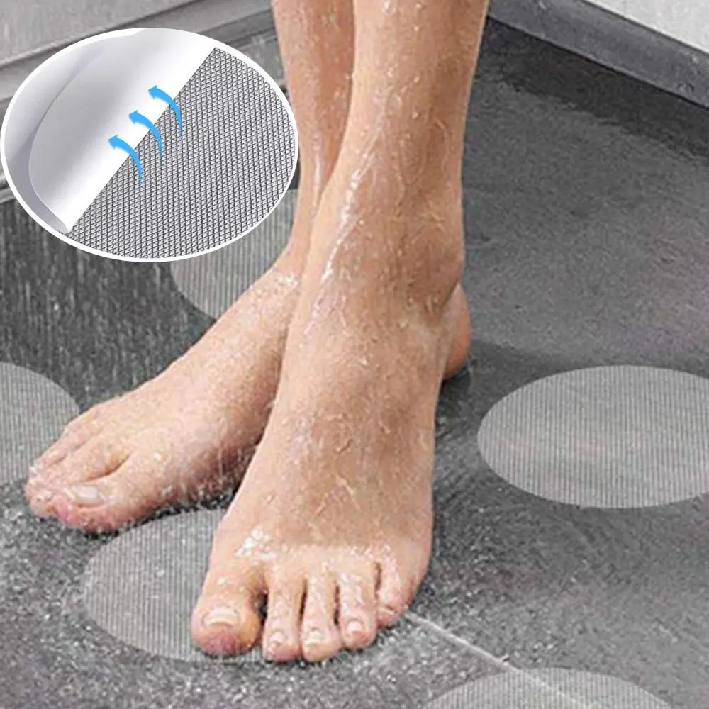 6/12/20PCS Transparent Bathtub Non-slip Stickers Round Shape Bathroom Tape Mat Bathroom Accessories