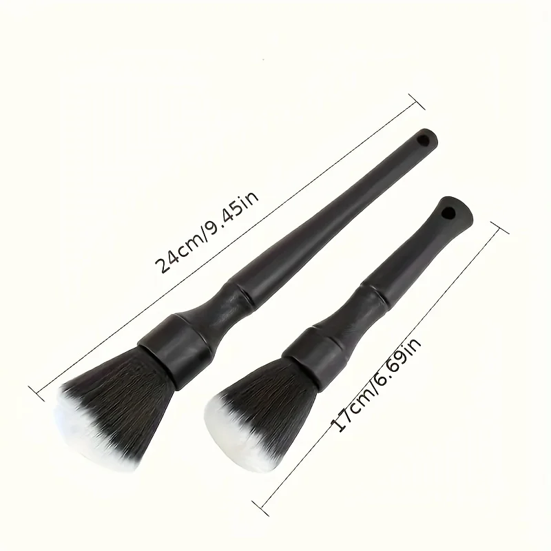 1PC Dual Head Car Interior Air Outlet Cleaning Brush Soft Dust Removal Detail Brush with Sharpened Nylon Wire for Car Interior C