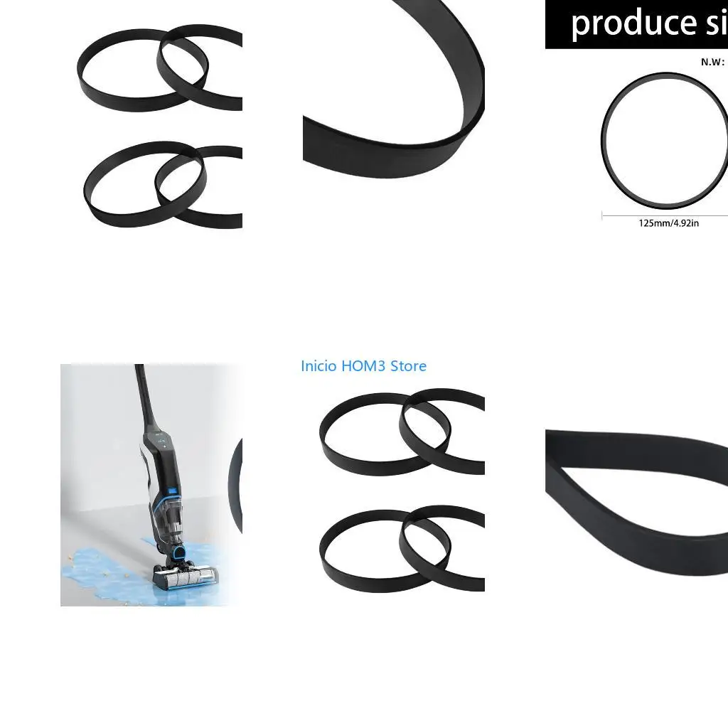 A5YD 4Pcs High Elasticity Rubber Drive Belt Rubber Timing Belt Replacement for 7/9/10