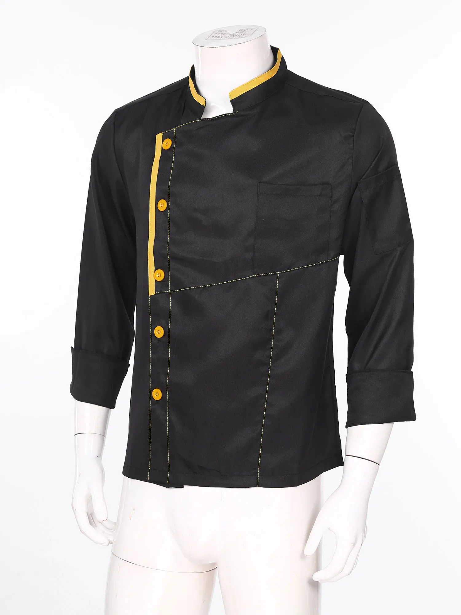 New Men Women Adult Chef Jacket camicie da cuoco a maniche lunghe Bakery Restaurant cameriere Uniform Top per il servizio di ristorazione uniforme da cucina