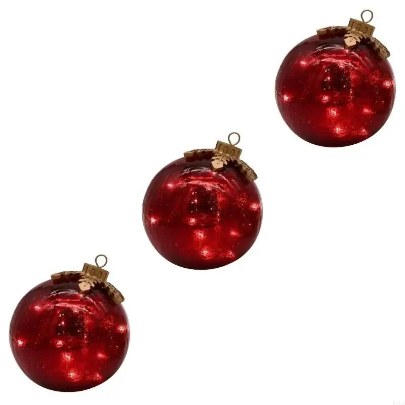 2025 مجموعة جديدة من 3 قطع زينة للعطلات مضيئة بمصابيح LED للرف أو