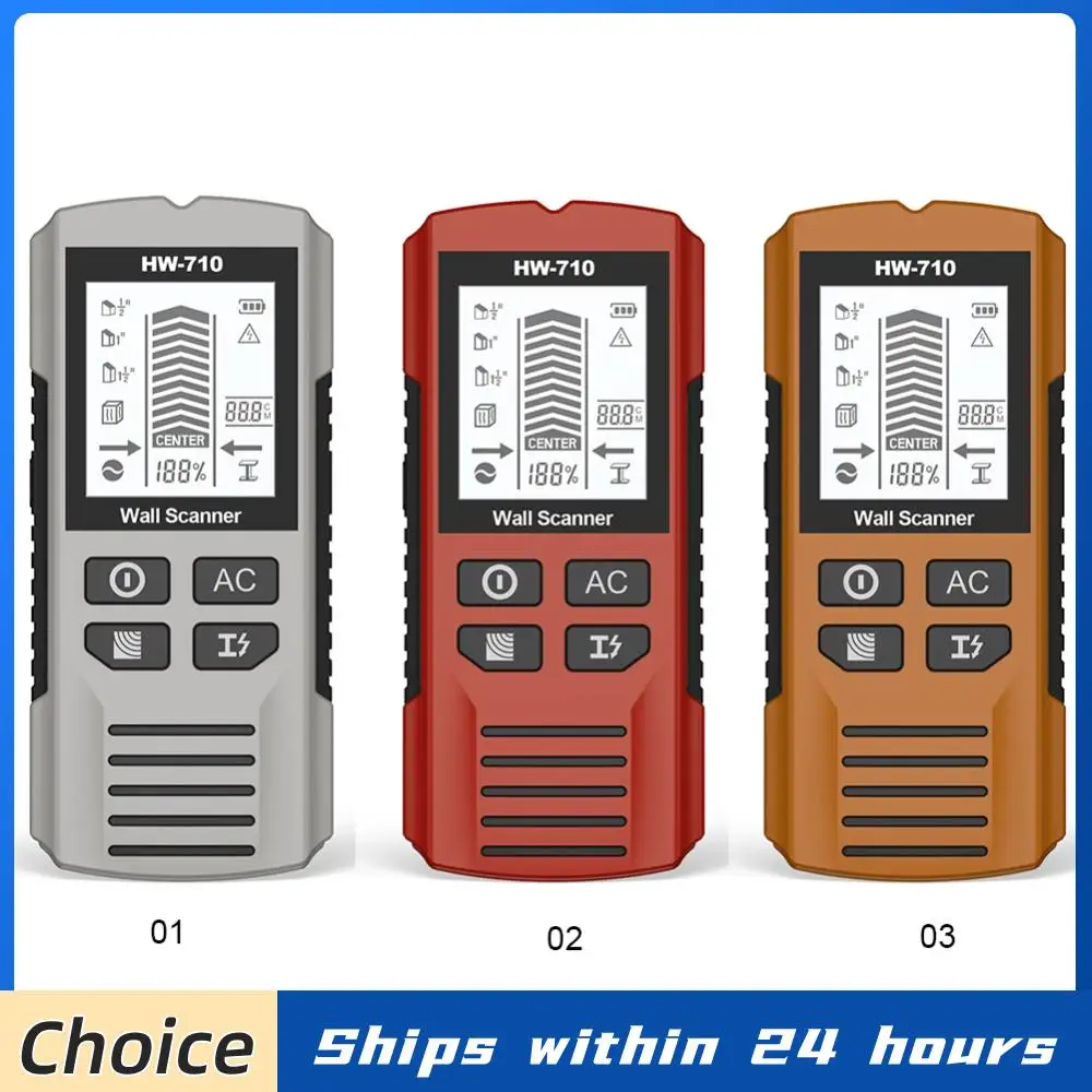 

Многофункциональный настенный детектор 6-в-1: поиск металла, деревянных стоек, скрытой проводки (под напряжением), электрических коробок и сканер стен