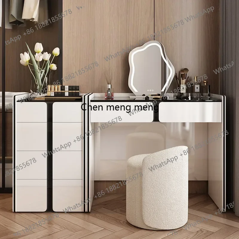 

Luxury Vanity Dressers for Bedroom Solid Wood Drawer Storage Dressing Table Make Up Cabinet Tocador Maquillaje Room Furniture