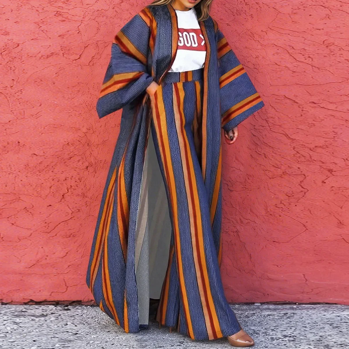 2-teilige Damen-Sets Dashiki Afrikanische Neuankömmling Herbst Winter Passende Sets Zweiteilige Sets Top und Hosenanzüge Outfits Kleidung