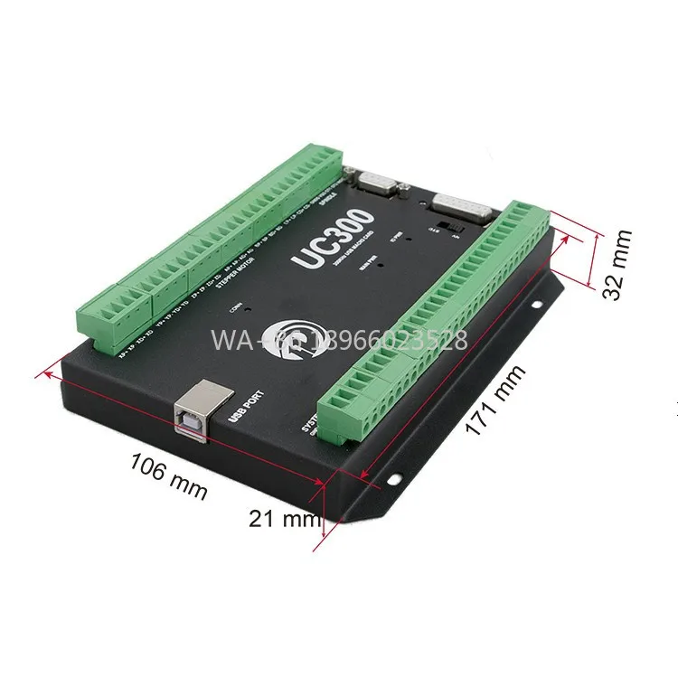 

5-осевой 300 кГц Mach3 UC300 USB-контроллер движения с ЧПУ Контроллер станка NC