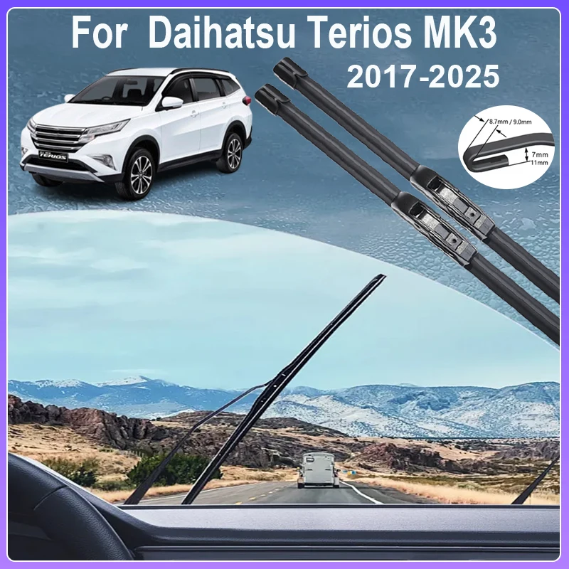 

Car Wipers For Daihatsu Terios Toyota Rush Perodua Aruz F800 F850 MK3 Accessories 2017~2025 Window Windshield Windscreen Brushes