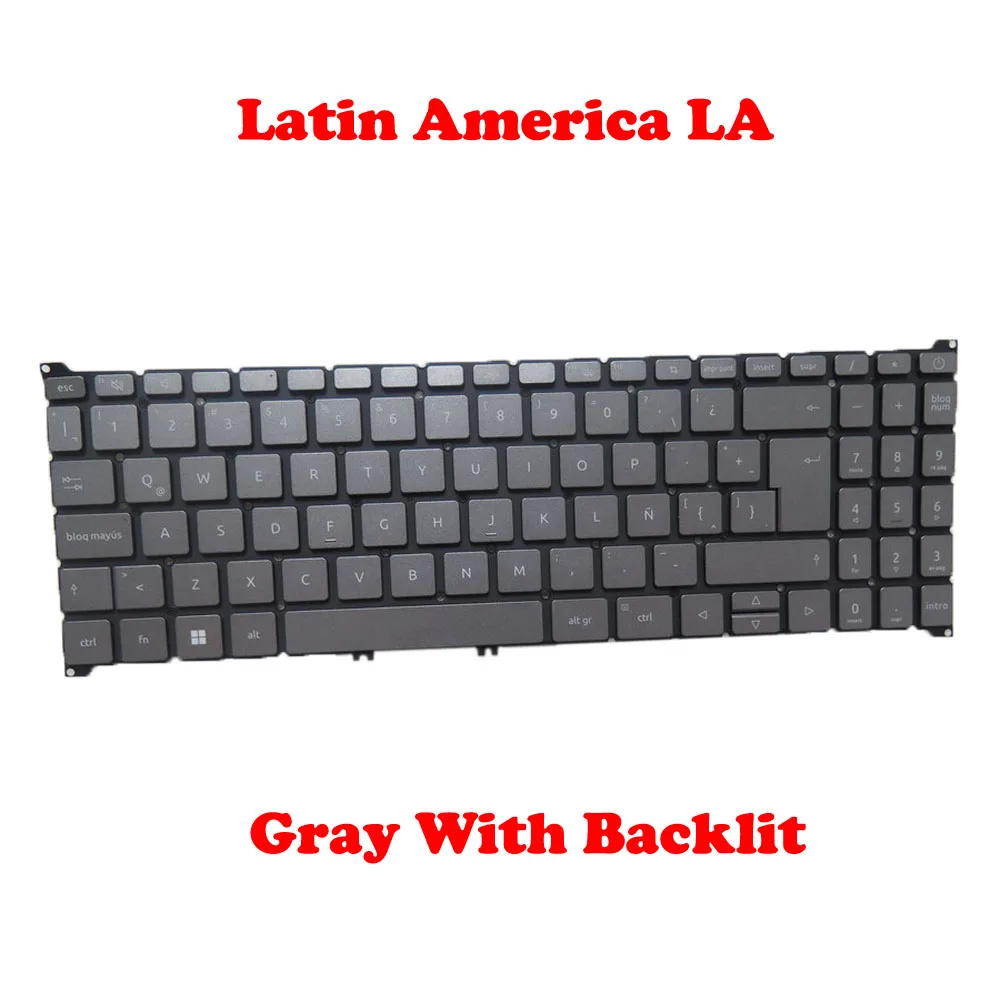 Gray Black Laptop Backlit Keyboard For ACER A715-76 A315-59 QV05P_A10EWL V211066A English US Russian RU Latin America LA New