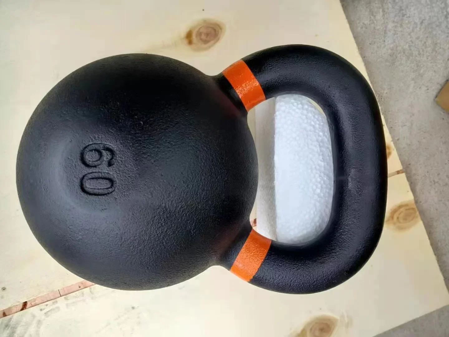 45LB Single  Kettlebell Weights Cast Iron/Kettlebells Powder Coated - Strength Training Home Gym  Full-body Exercises