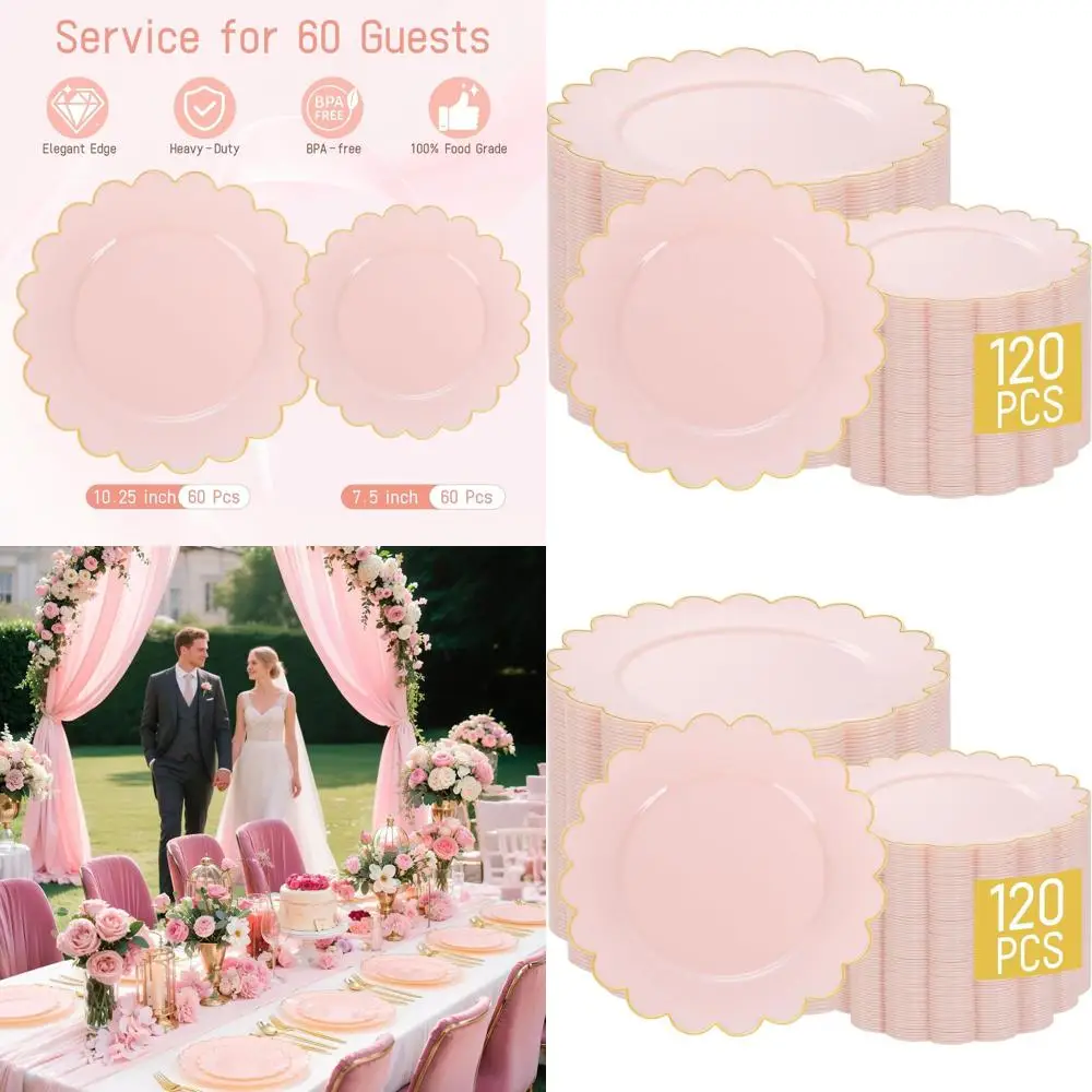 120 Pack Pink Dispo…